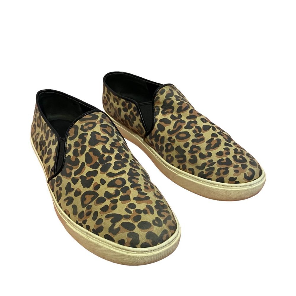 Cole Haan Women Animal Leopard Print Jennica Slip‎ On Loafer Shoes Size 9.5